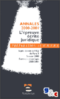Annales 2000-2001, l'preuve crite juridique - CRFPA
